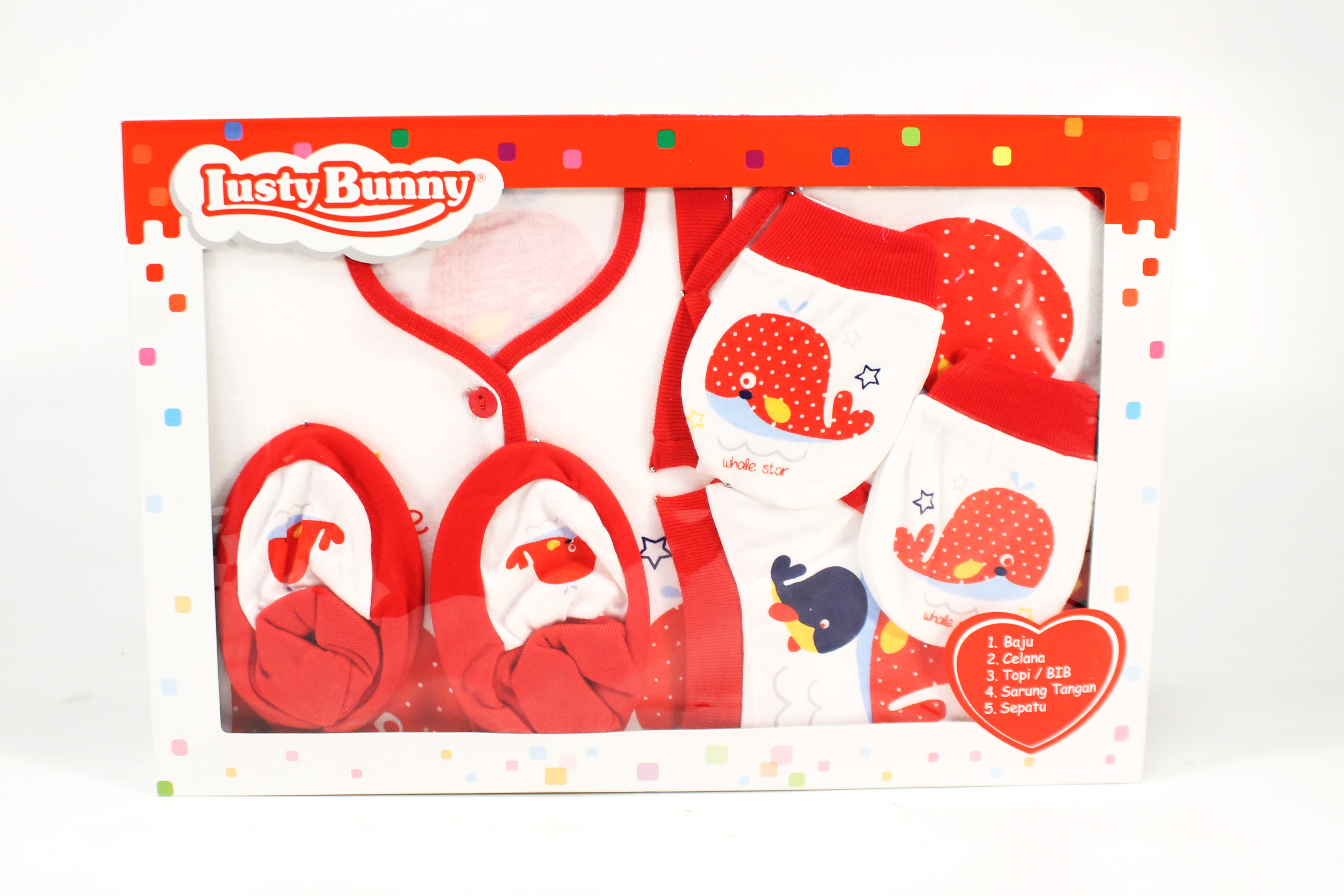 ^Pakaian Baby Set New Born Lusty Bunny Box Wind @24