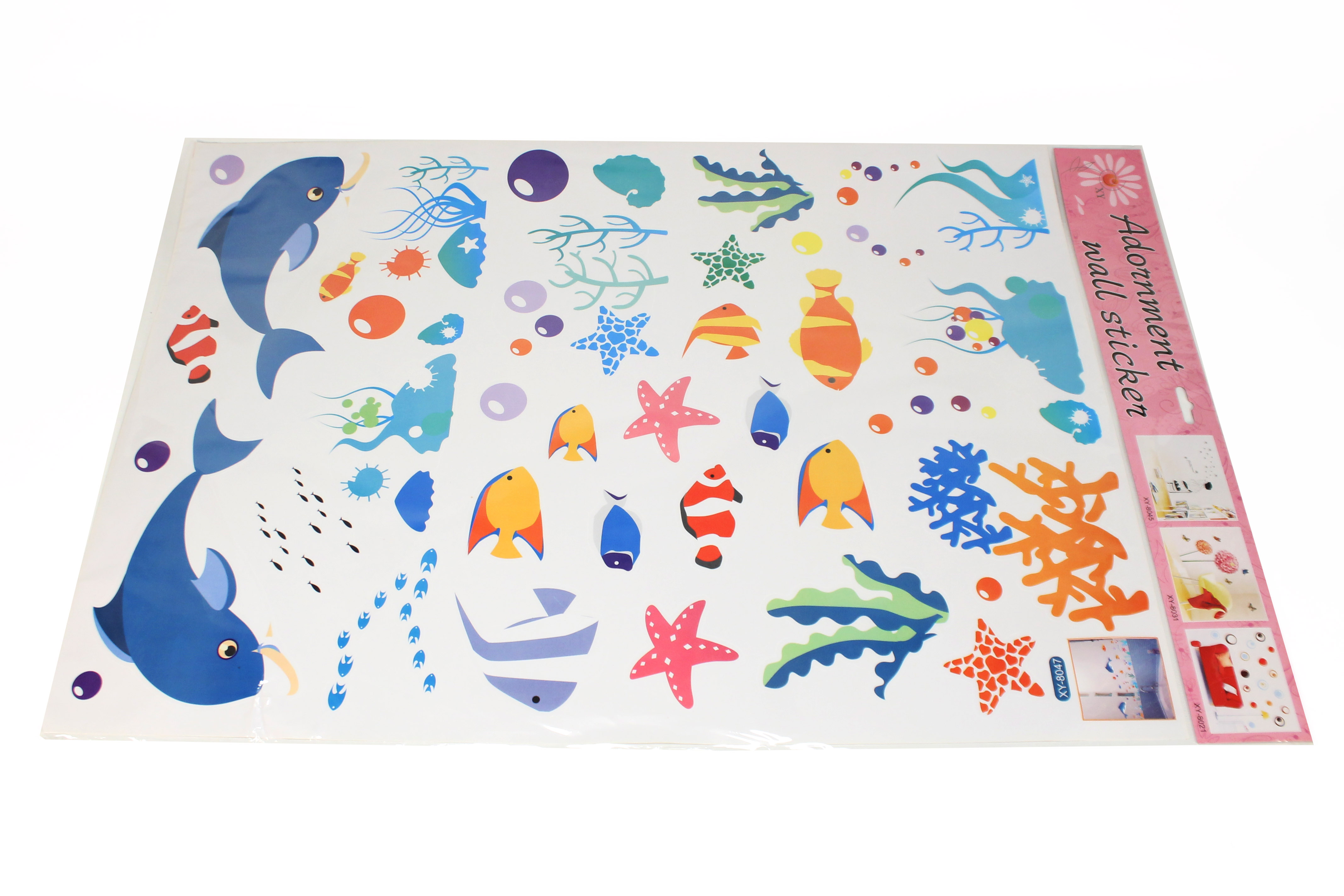 ^Sticker Transparan Motif Campur Uk.50x70 Ktg @300
