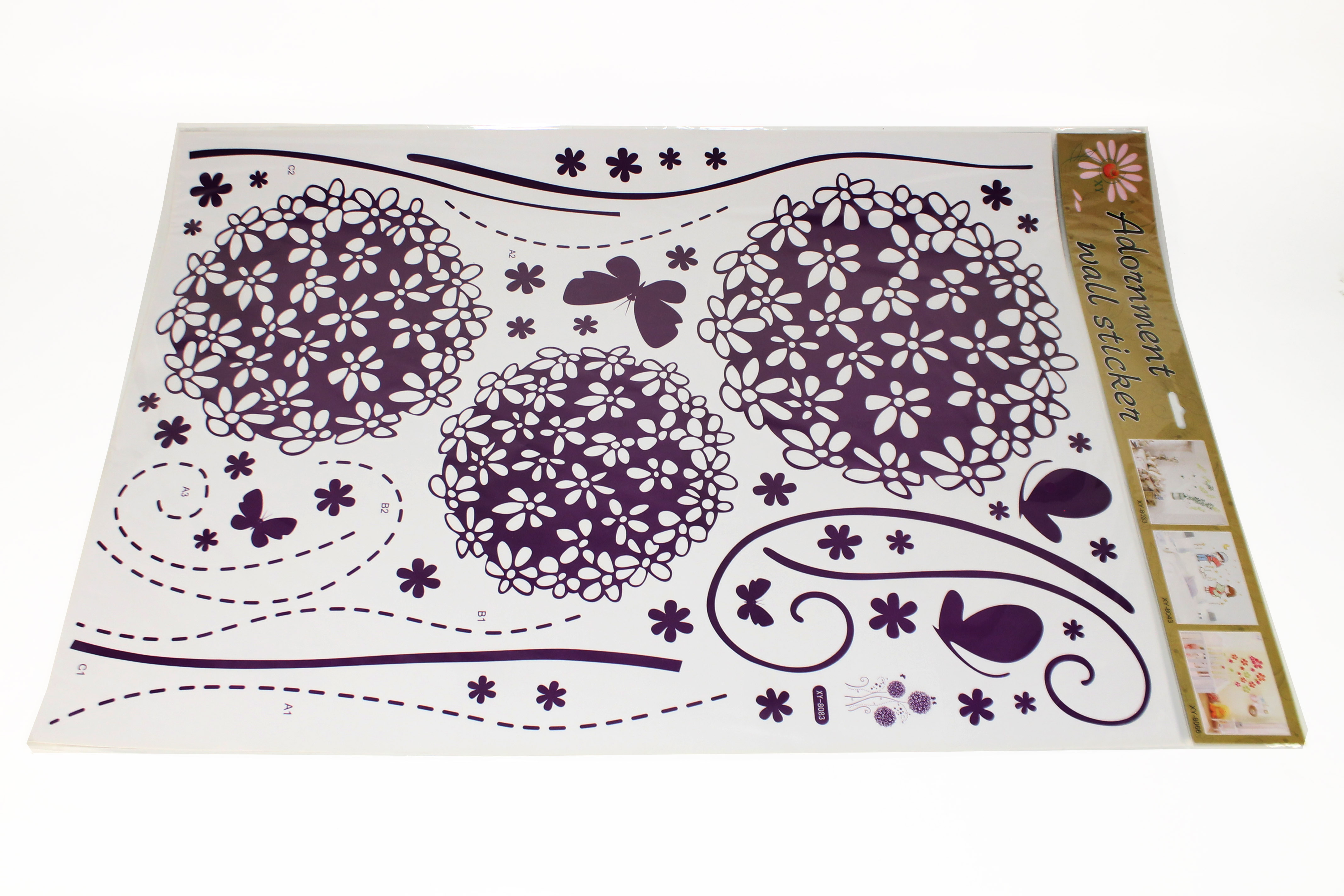 ^Sticker Transparan Motif Campur Uk.50x70 Ktg @300
