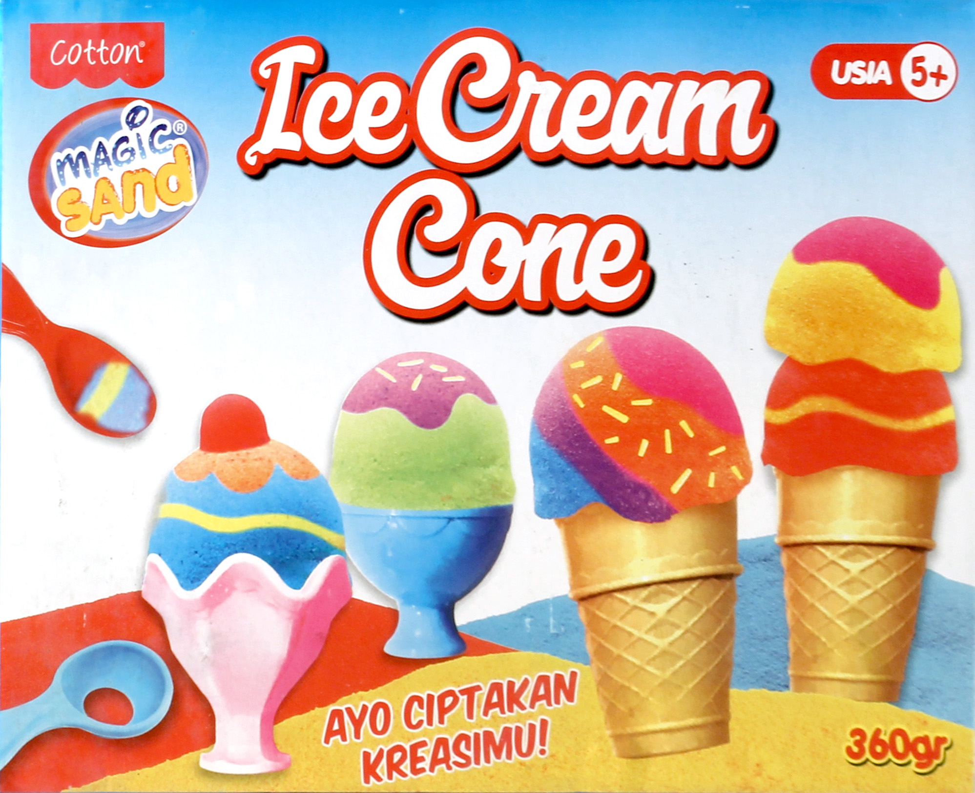 ~Magic Sand Ice Cream Cone New Box @40