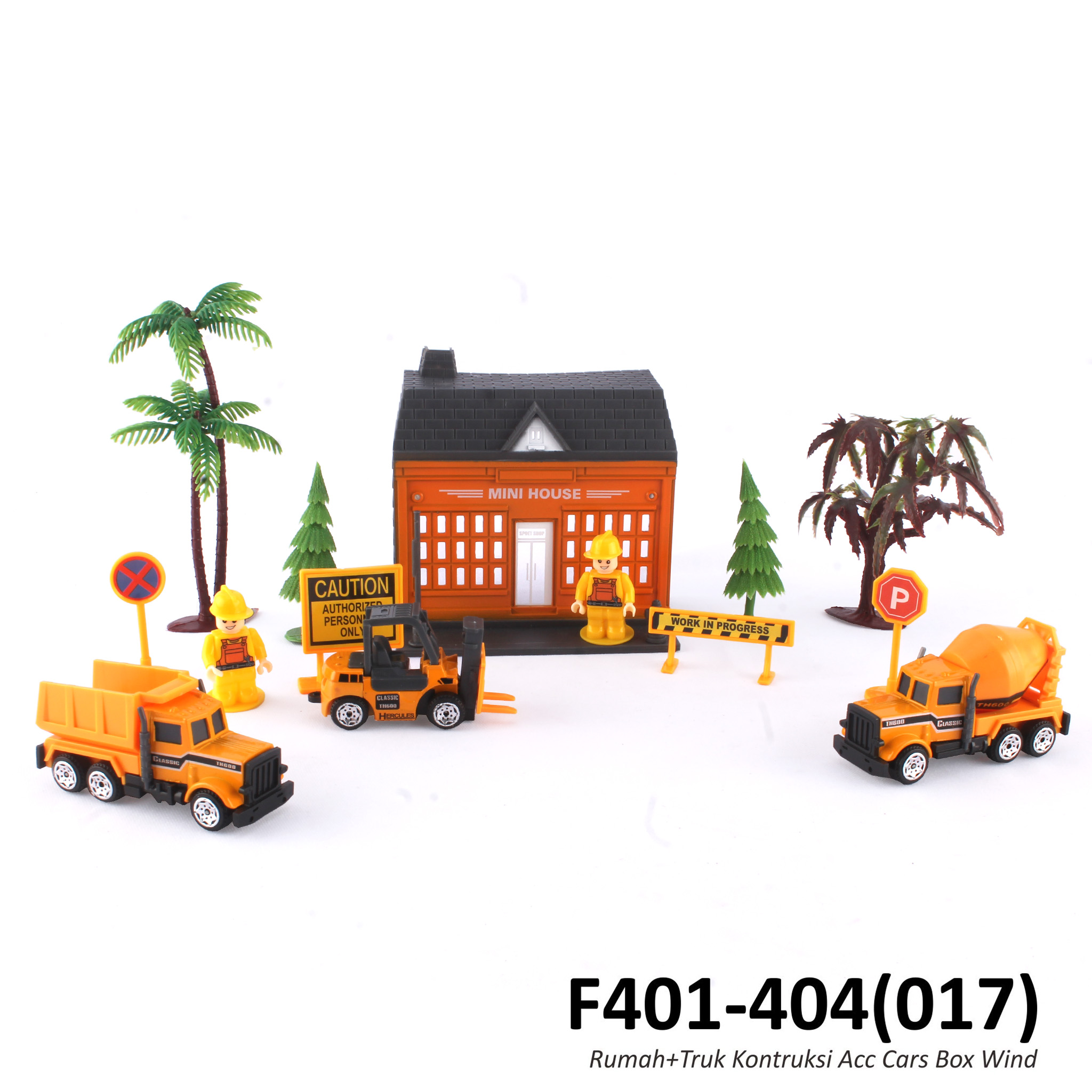 ^D/c Rumah+Truk Kontruksi Acc Cars Box Wind @24