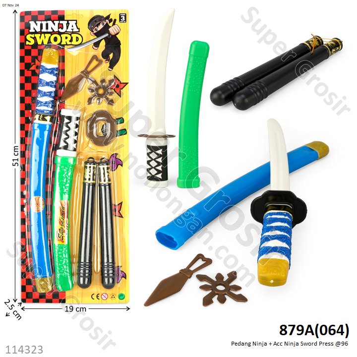 Pedang Ninja + Acc Ninja Sword Press @96