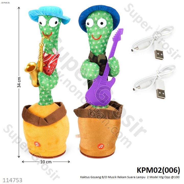 Kaktus Goyang B/O Musik Rekam Suara Lampu Ktg Opp @100