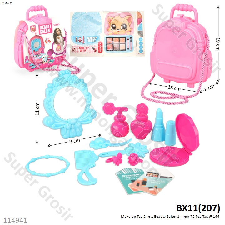 Make Up Set Tas Koper Beauty Salon 1 Inner 72 Pcs Tas @144