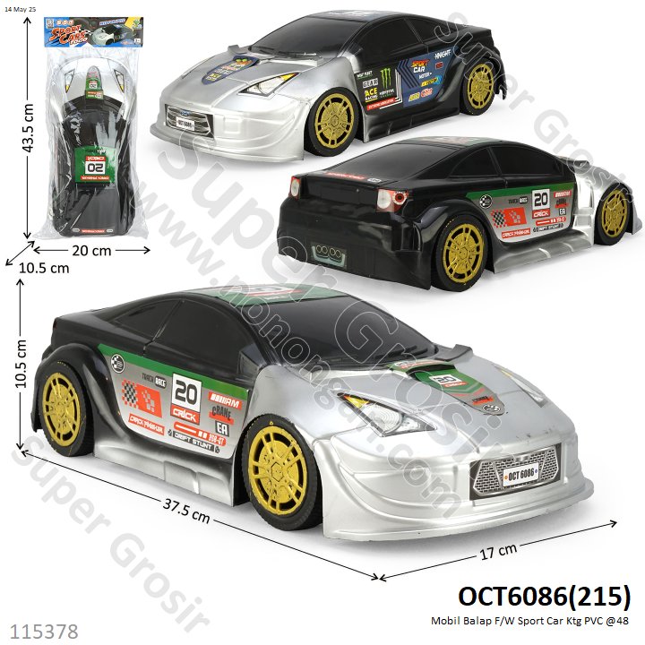 Mobil Balap F/W Sport Car Ktg PVC @48