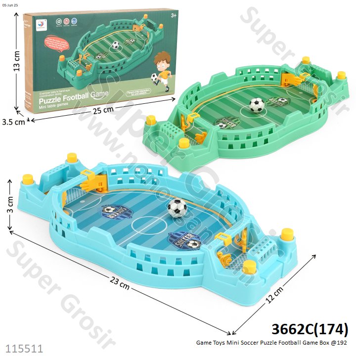 Game Toys Mini Soccer Puzzle Football Game 3662C Box @96