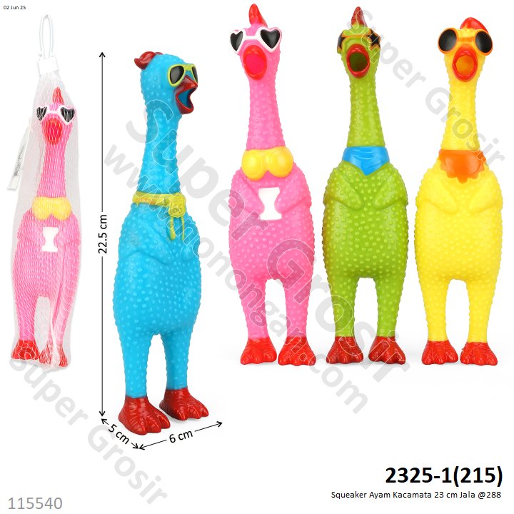 Boneka Cit-cit Ayam Kacamata Shrilling Chicken 23 cm Jala @288