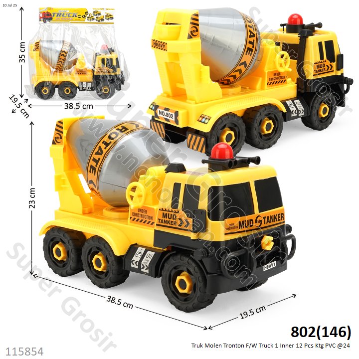 Truk Molen Tronton F/W Truck 1 Inner 12 Pcs Ktg PVC @24