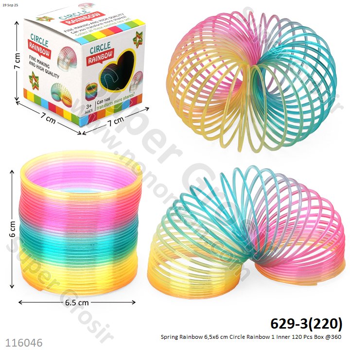 Spring Rainbow 6,5x6 cm Circle Rainbow 1 Inner 120 Pcs Box @360