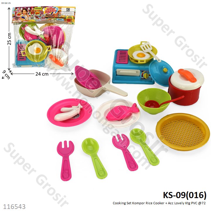 Cooking Set Kompor Rice Cooker + Acc Lovely Ktg PVC @72