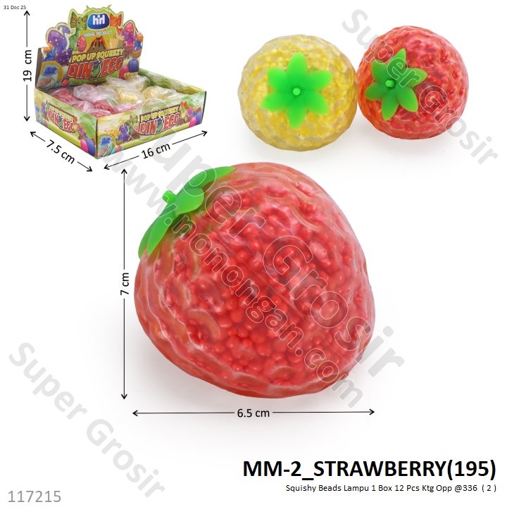 Squishy Beads Lampu 1 Box 12 Pcs Ktg Opp @336