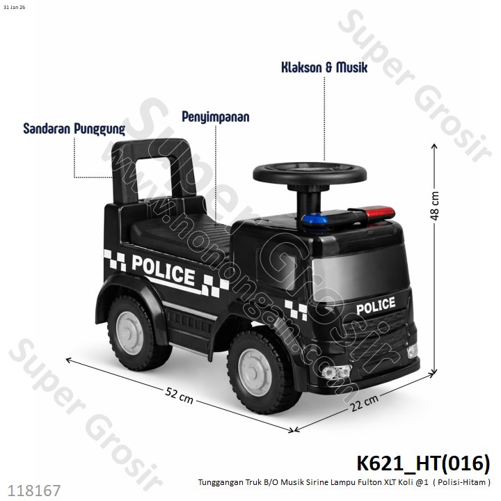 Tunggangan Truk B/O Musik Sirine Lampu Fulton XLT Koli @1