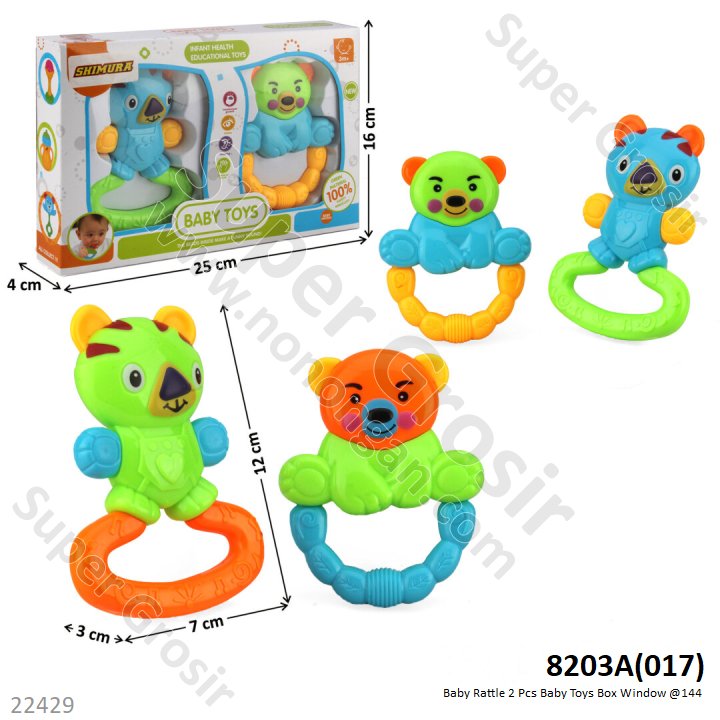 Baby Rattle 2 Pcs Baby Toys Box Window @144