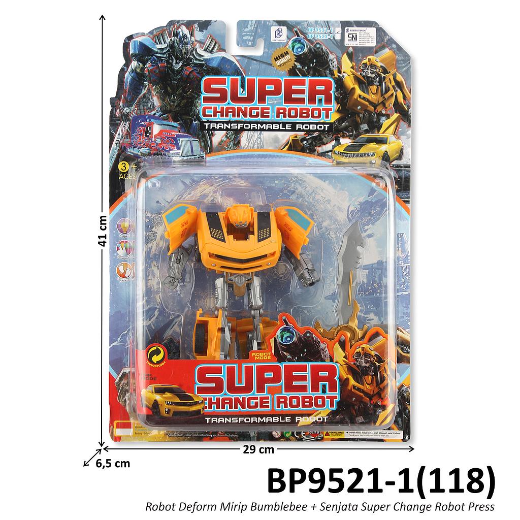 Robot Deform Bumblebee + Senjata Super Change Robot Press @48