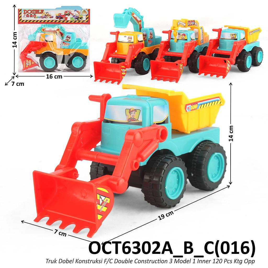 Truk Konstruksi Dobel Bulldozer F/C Double Construction 1 Inner 120 Pcs Ktg Opp @240