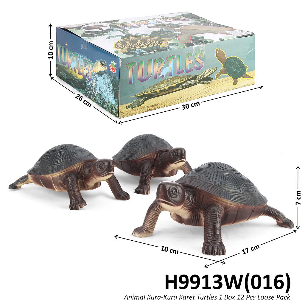 Hewan Kura-Kura Karet Turtles 1 Box 12 Pcs Loose Pack @120