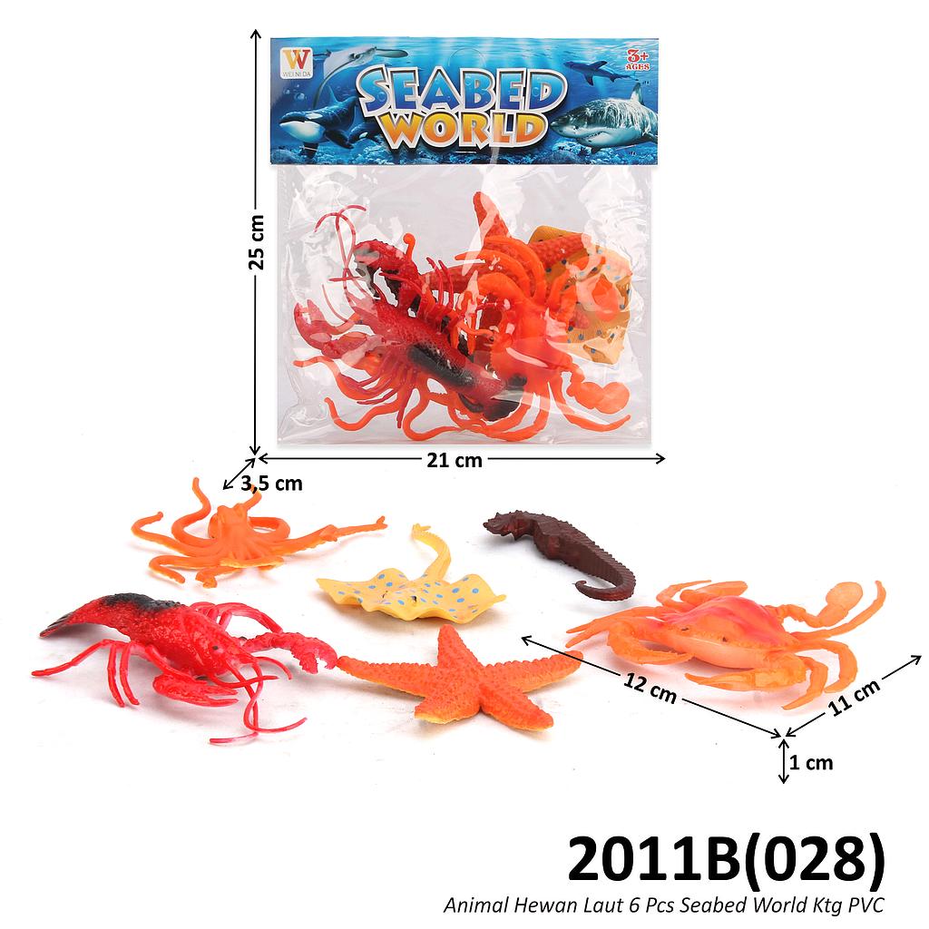 Hewan Laut Set 6 Pcs Seabed World Ktg PVC @144