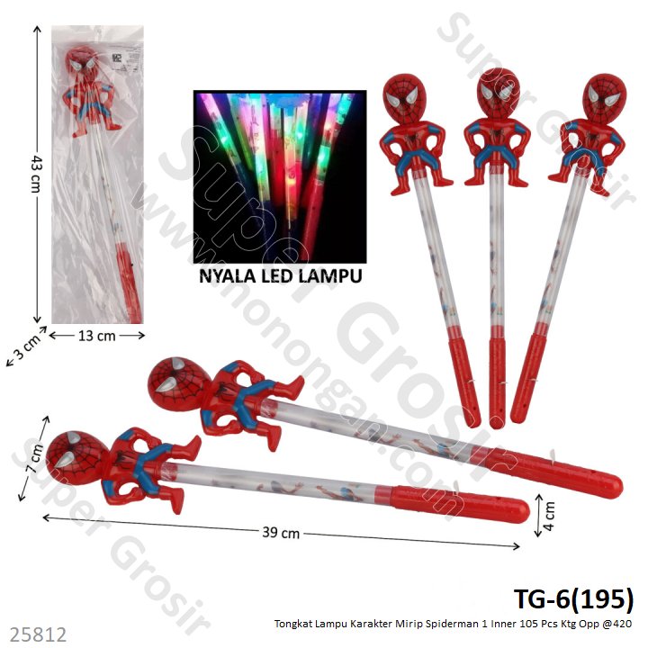 Mainan Tongkat Lampu Stick Karakter 1 Inner 105 Pcs Ktg Opp @420