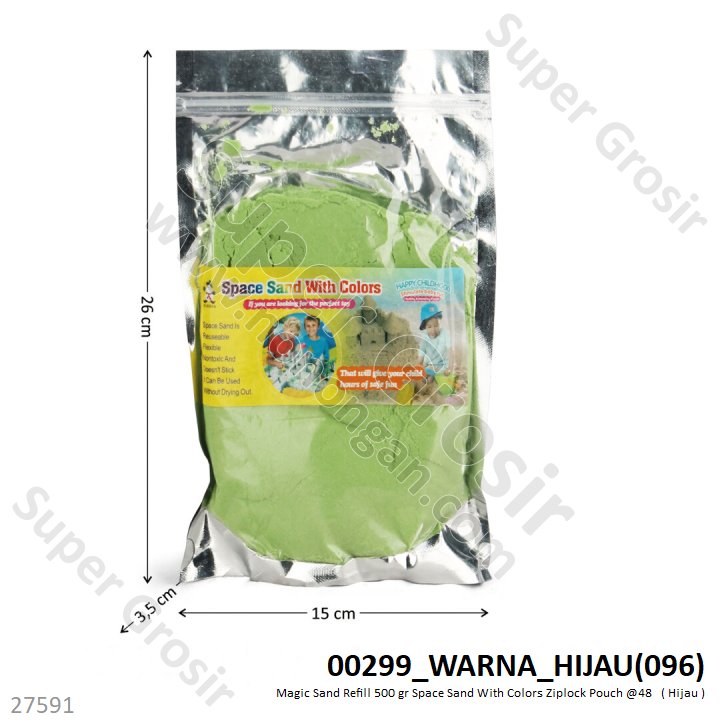 Magic Sand Refill 500 gr Space Sand With Colors Ziplock Pouch @48 
