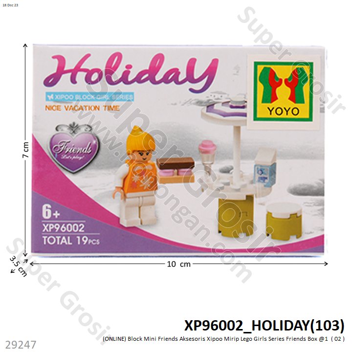 Nano Block Xipoo Girls Series Friends 5 Model @960