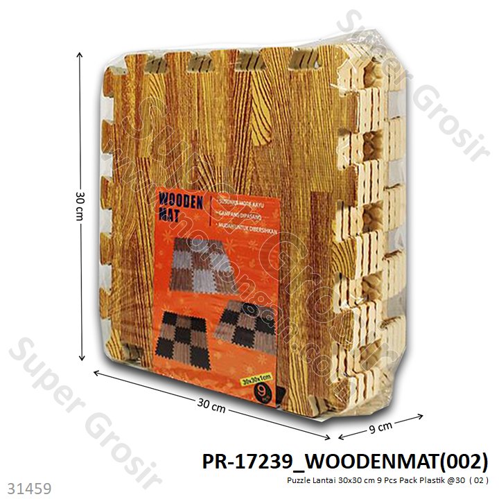Matras Puzzle Lantai 9 Pcs 30x30 cm Pack Plastik @30