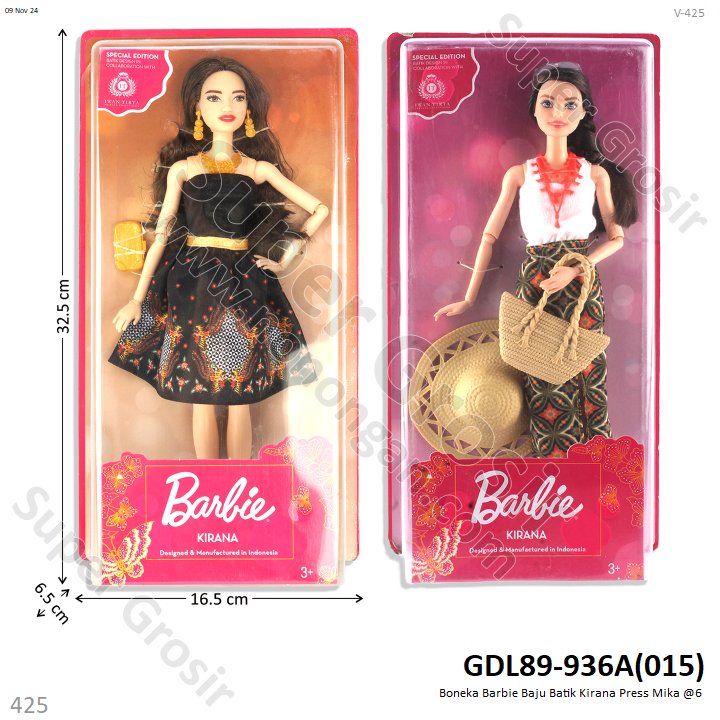 Boneka Barbie Baju Batik Kirana Press Mika @6