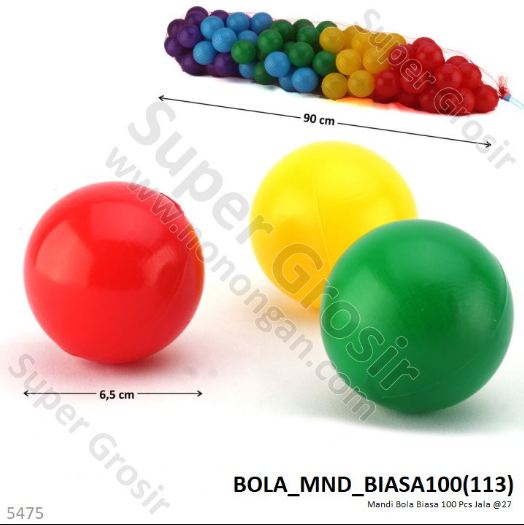 Mandi Bola 100 Pcs Jala @27