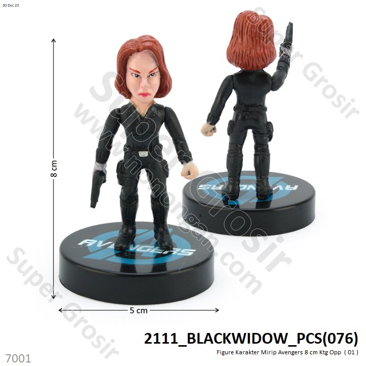 Action Figure Avengers 8 Cm 1 Set 7 Karakter Ktg 