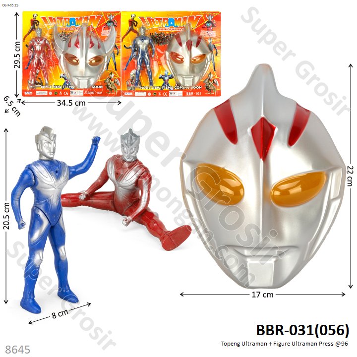Topeng Ultraman Set Action Figure Press @96