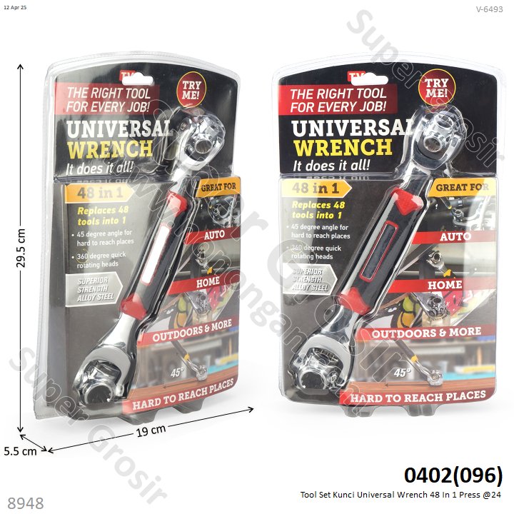 Kunci Ring Pas Universal 48 In 1 Universal Wrench HT0466 Press Mika @24