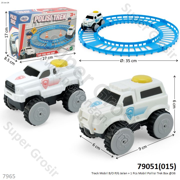 Track Mobil B/O Jalan + 1 Pcs Mobil Trek Box @36