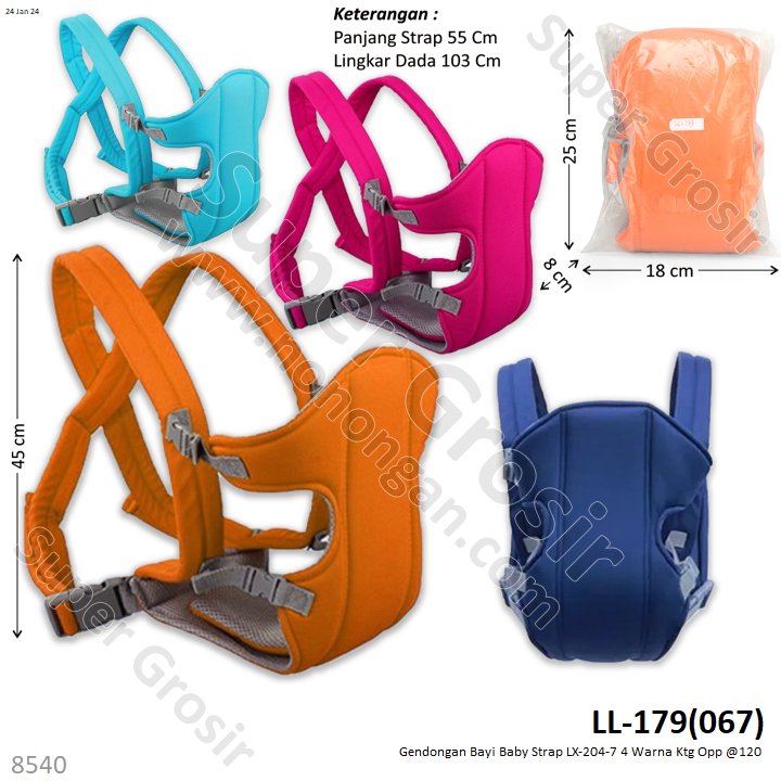 Gendongan Bayi Baby Strap LX-204-7 Ktg Opp @120