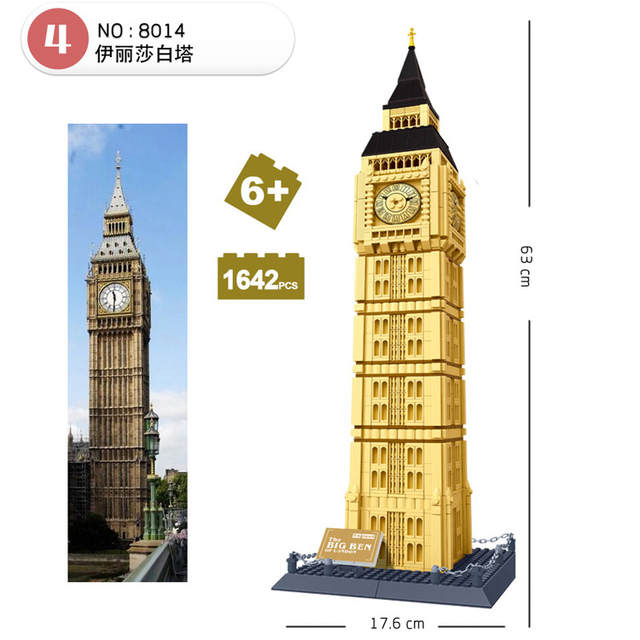 Mini Block Gedung The Big Ben London Box