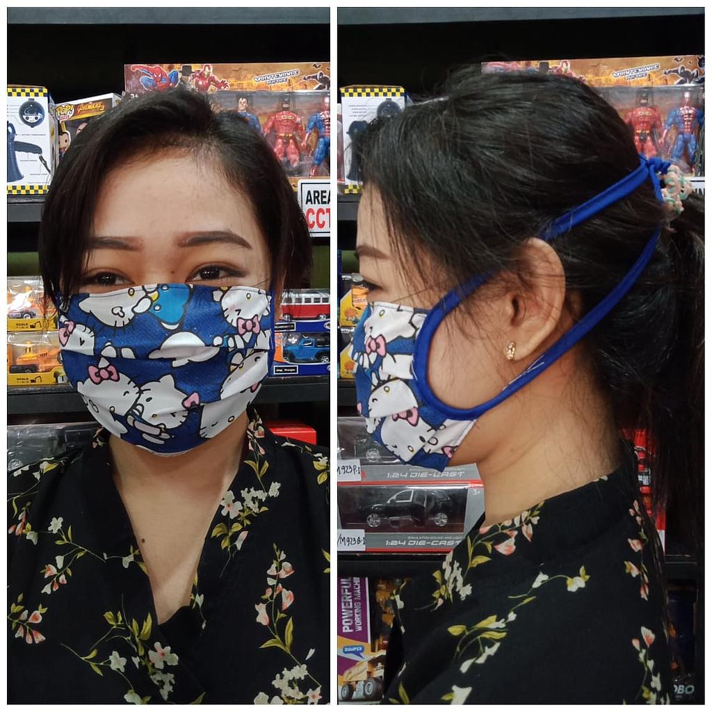 Masker Kain Hijab Tali Gantung Karakter Ktg @12