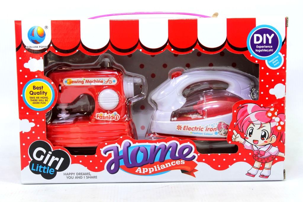 Perabot Set Mesin Jahit + Setrika Home Appliances Box Window @60