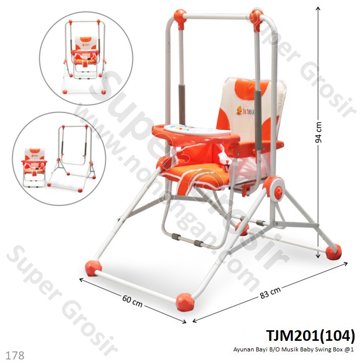Ayunan Bayi B/O Musik Baby Swing Box @1