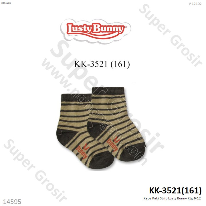 Kaos Kaki Strip Lusty Bunny Ktg @12