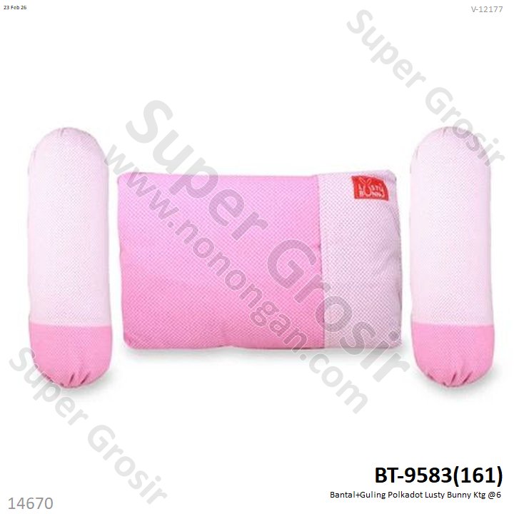 Bantal+Guling Polkadot Lusty Bunny Ktg @6
