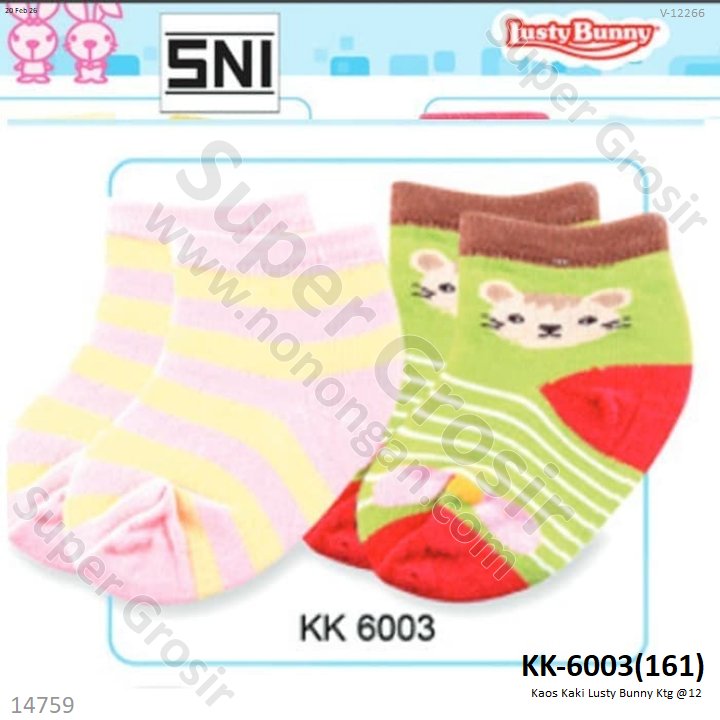 Kaos Kaki Lusty Bunny Ktg @12