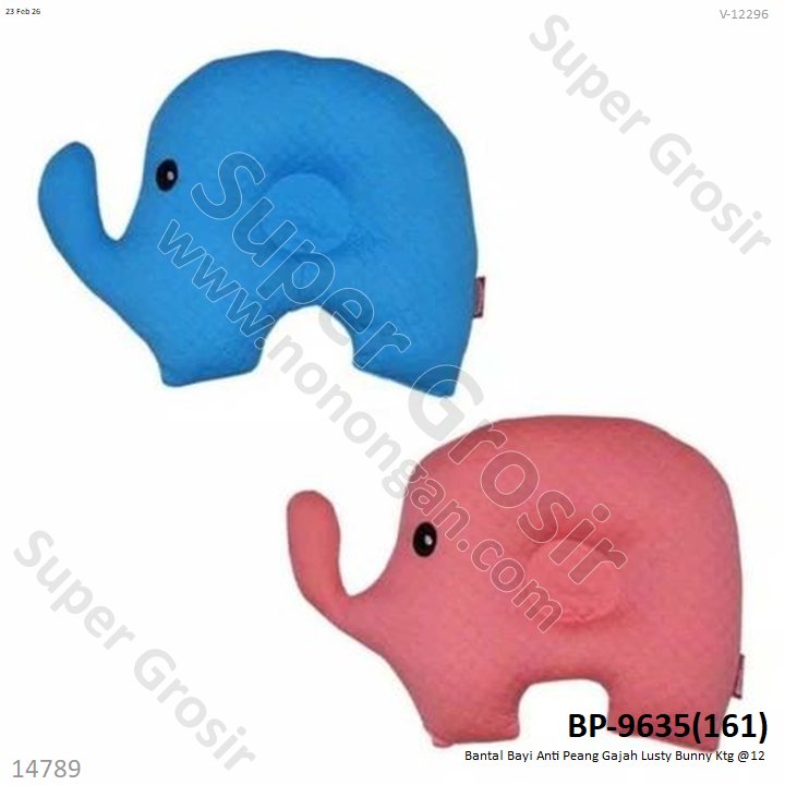 Bantal Bayi Anti Peang Gajah Lusty Bunny Ktg @12