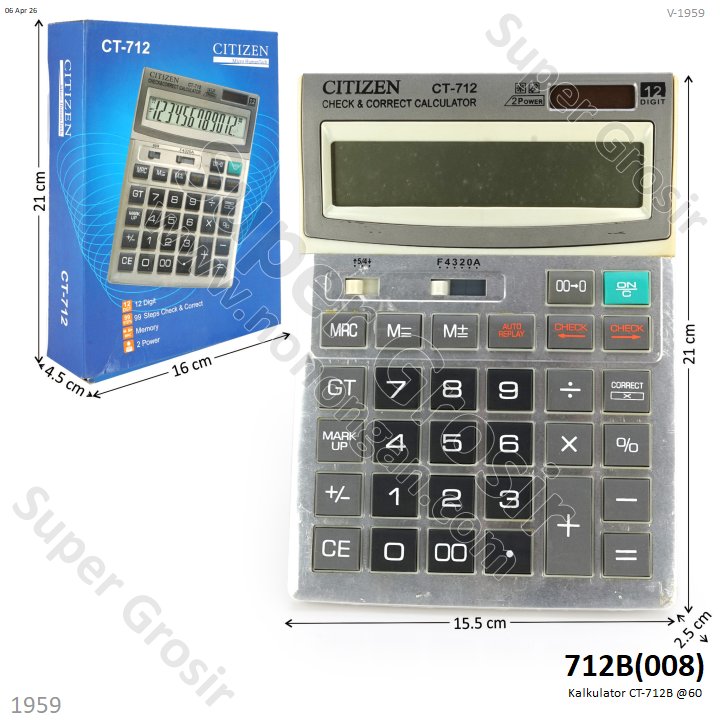 Kalkulator CT-712B @60
