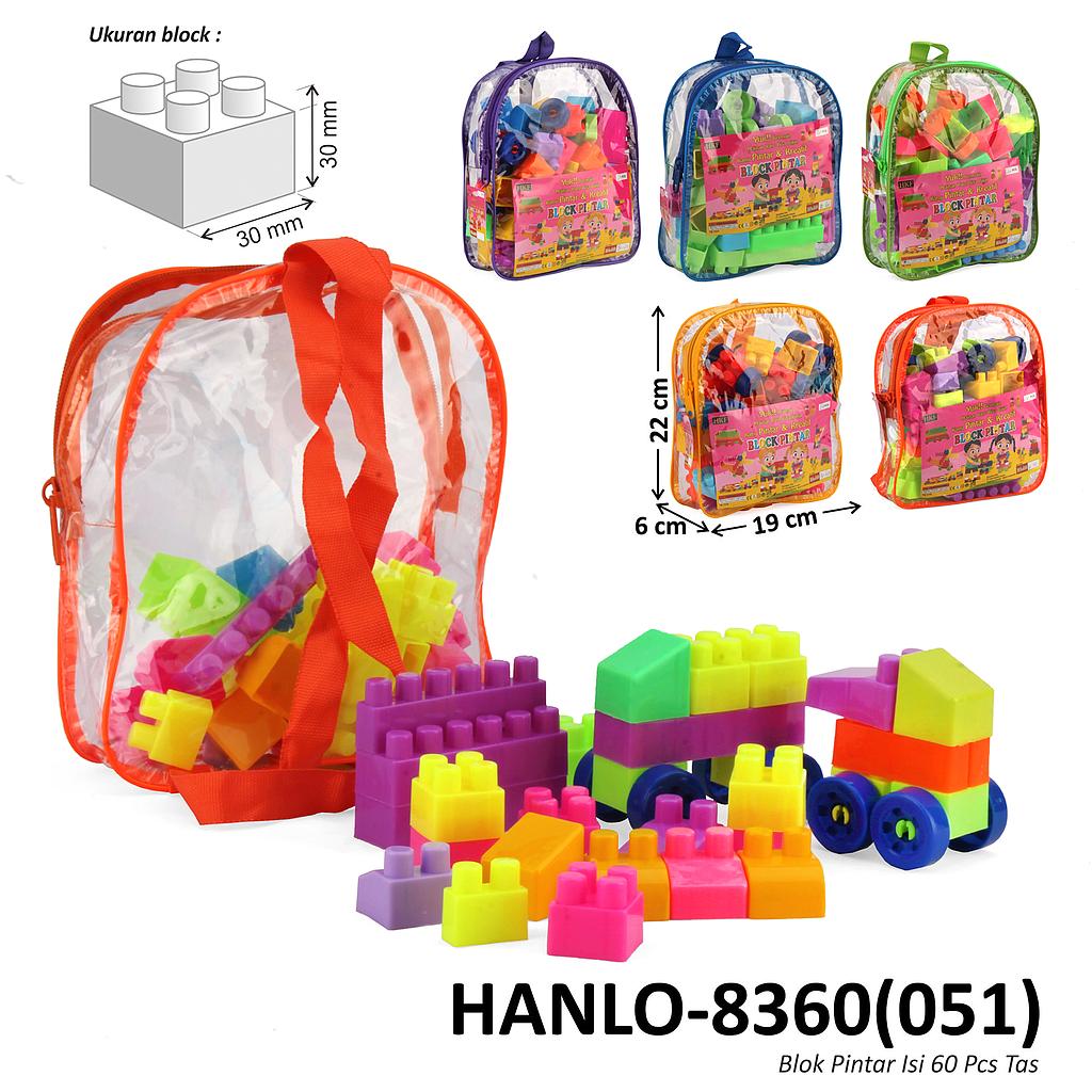 Block 30x30 mm 60 Pcs Block Pintar Block Tas Ransel @96