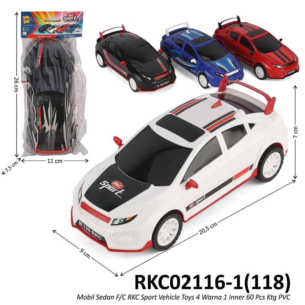 Mobil Sedan Sport F/C RKC Sport Vehicle Toys 4 Warna 1 Inner 60 Pcs Ktg PVC @120