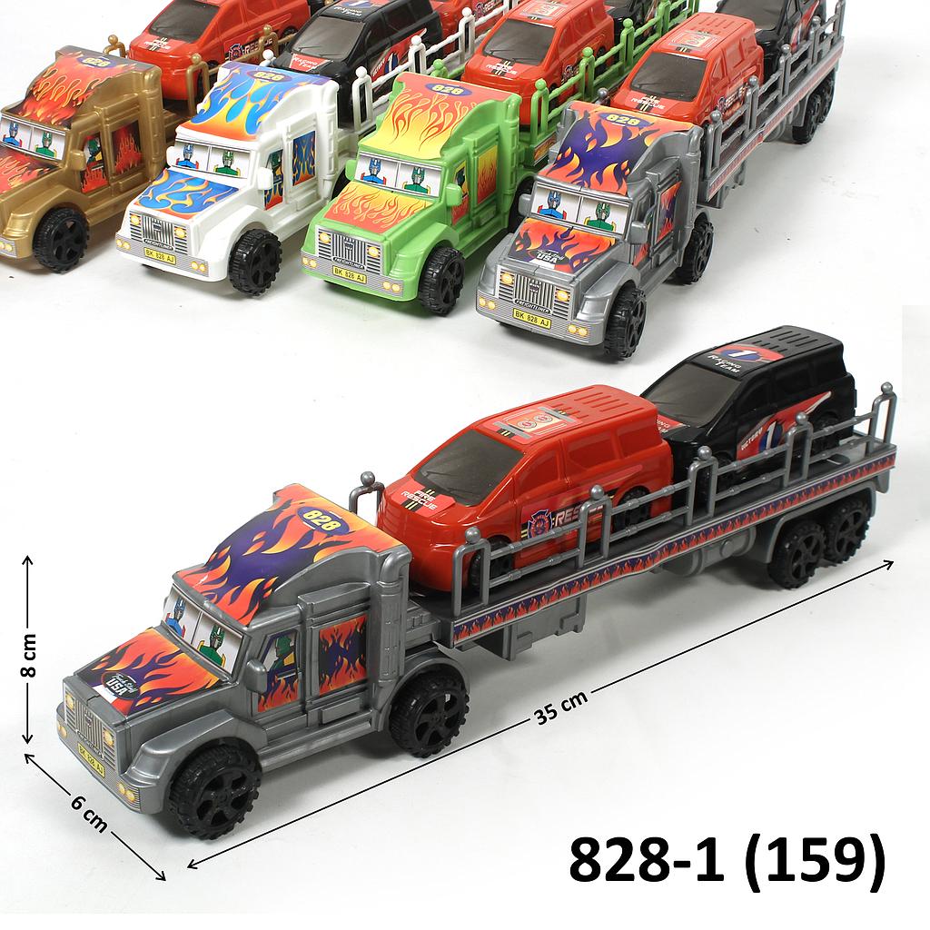 Truk Trailer Muat Mobil 2 Pcs F/C 35 cm F/W Toys Ktg Opp @162