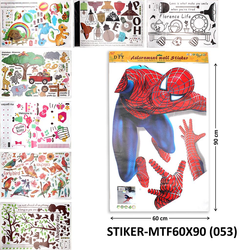 Sticker Dinding Transparan 60x90 cm DIY Aclornment Wall Sticker Ktg Opp @400