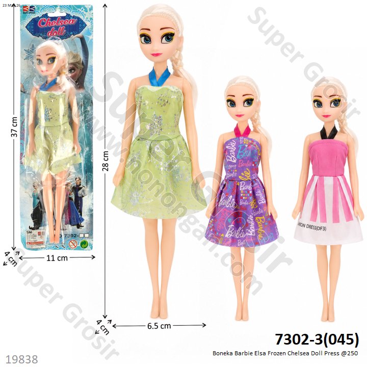 Boneka Barbie Elsa Frozen Chelsea Doll Press @250