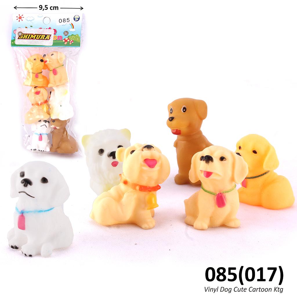 Vinyl Hewan Peliharaan Anjing 6 Pcs Dog Cute Cartoon Ktg PVC @420