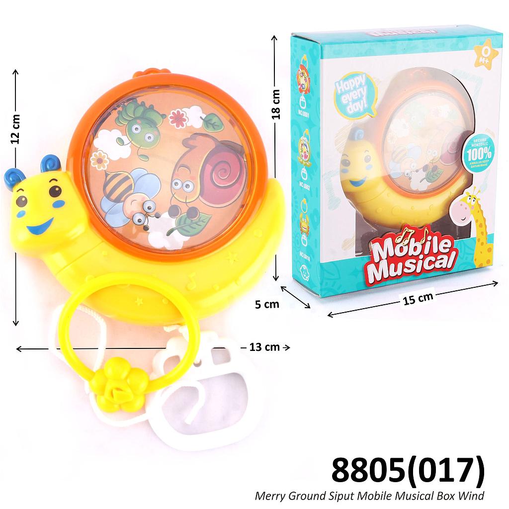 Baby Musical Gantung Siput P/S Mobile Musical Box Window @96