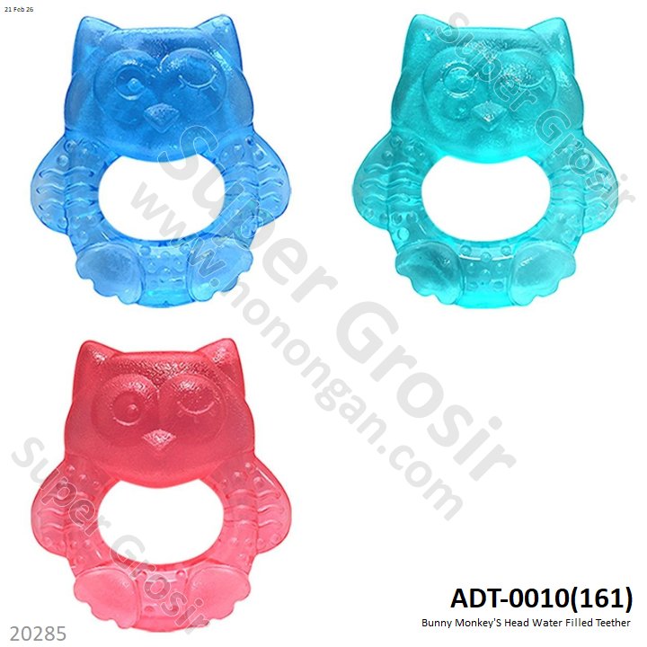 Bunny Monkey'S Head Water Filled Teether