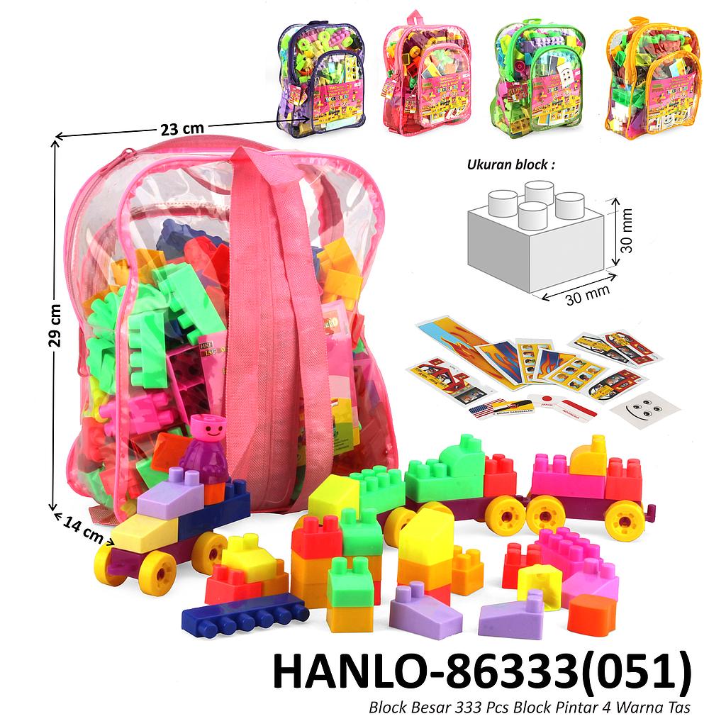 Block 30x30 mm 333 Pcs Block Pintar Block Tas Ransel @24